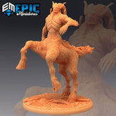 Centauroid Satyr Attacking 3D-printed model